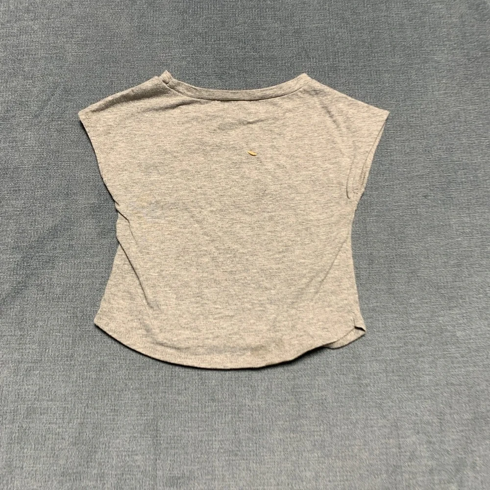 Nike Dri Fit T Shirt Baby's 24M Heather Gray Swoosh Logo Sleeveless Round Neck